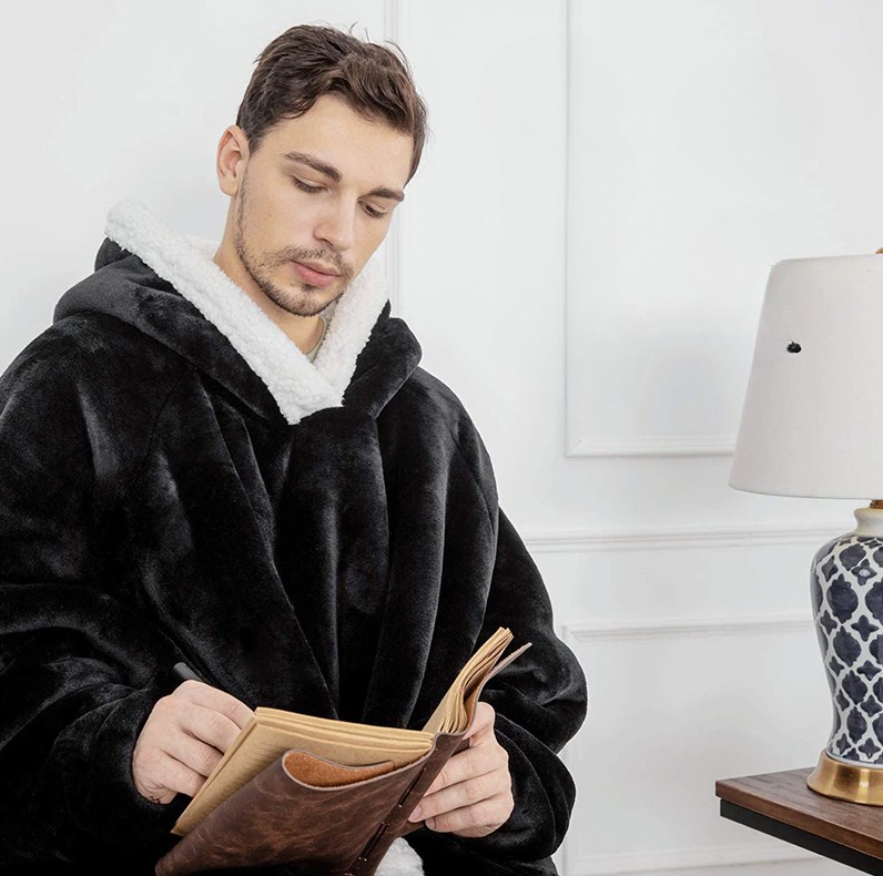 Obrovský plaidový svetr ultra pohodlný pro úplnou relaxaci