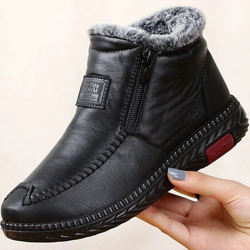 Faux leather ankle boots: comfort and security with every step
