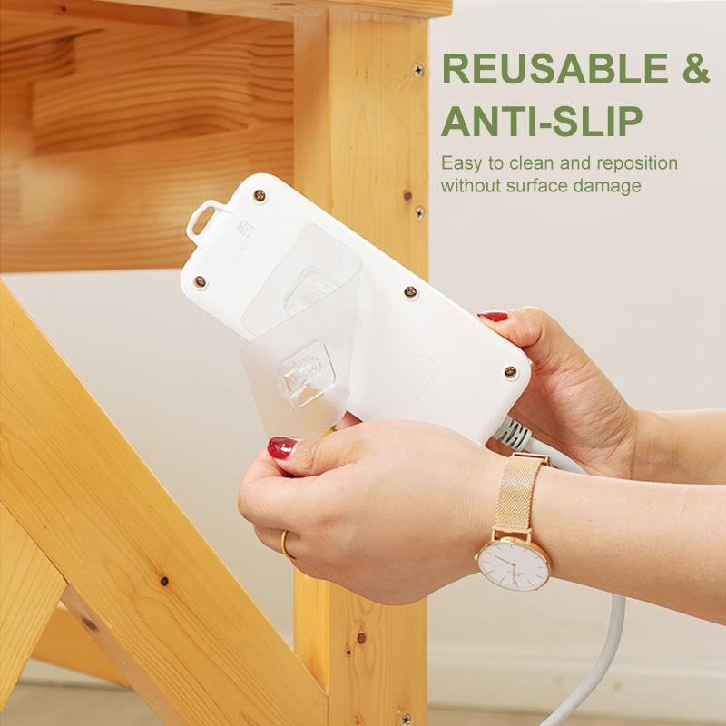 Διπλής όψης αυτοκόλλητοι γάντζοι για αποθήκευση χωρίς τρύπημα