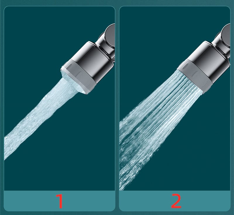 Drehbare Wasserhahnverlängerung für eine einfache Reinigung