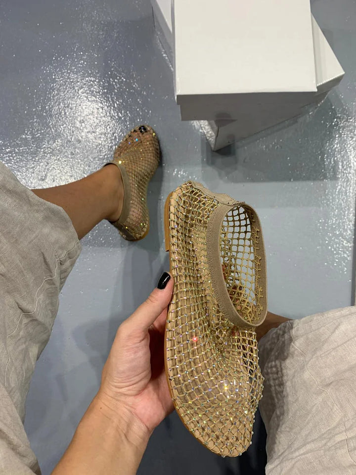 Zolivio - Trendy glitrende sandaler